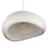 Lampa Wisząca Stone 80cm Biała E27 Design Kamień Step into Design DN426-800